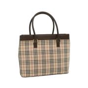 Pre-owned Beige Nylon Burberry Tote