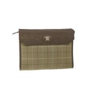 Pre-owned Brun nylon burberry clutch