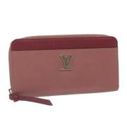 Pre-owned Rosa skinn Louis Vuitton lommebok