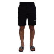 Sort Bermuda Cargo Shorts