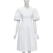 Pre-owned Hvit bomull Alexander McQueen kjole