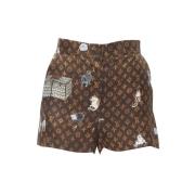 Pre-owned Brunt stoff Louis Vuitton shorts