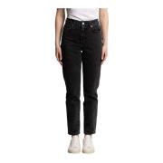 Grå Erin Tapered Fit Jeans