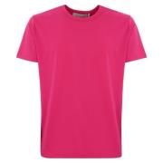 Magenta Bomull T-skjorte Regular Fit