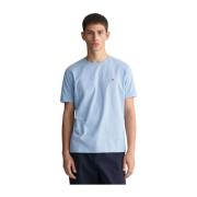 Lys Blå Gant Regular Fit Shield T-Shirt T-Skjorte