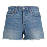 Blå Polo Ralph Lauren Blå Cutoff Denim Shorts Shorts