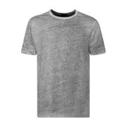 Krem T-skjorte med unik søm detalj