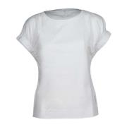 Hvit Ermeløs Omoi T-skjorte