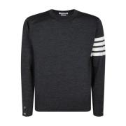 Mørk Grå 4-Bar Pullover Sweater