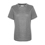 Stripet Tee T-Skjorte Løstsittende