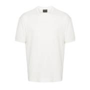 Herre Jersey Bomull Hvit T-skjorte