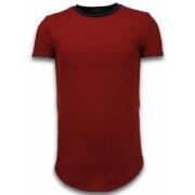 3D Lang Passform Skjorte Med Glidelås - Herre T-Skjorte - T09183R