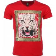 Tøffe Skjorter med Tigertrykk - Herre T-Skjorte - 1415R