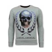 Rhinestone Sweater Skull Cap - Gensere Menn - 11-6293G