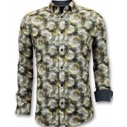 Luksus Skjorter for Menn med Digitalt Trykk - Slim Fit Skjorte - 3053