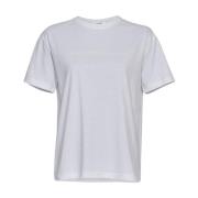 Hvit Logo Tee T-Skjorte 100% Bomull