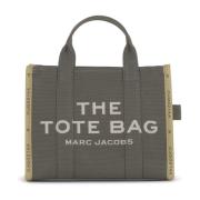 Grønn Jacquard Tote Bag