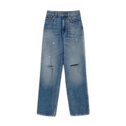 Jeans med strass-detaljer