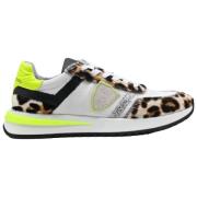 Leopardmønstret Lave Top Sneakers