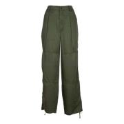 Grønn Mirage Bukser med Horisontale Sømmer