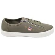 Casual Bomullstwill Ivy Green Sneakers