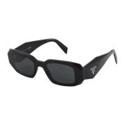 Rektangulære solbriller i svart
