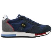 Navy Red Stylish Sneakers