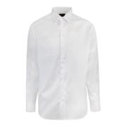 Hvit Stretch Bomull Skjorte