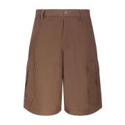 Brun Bermuda Shorts Multi-Lomme Modell