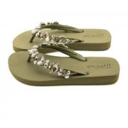 Khaki Edelstein Flip-Flop Sko