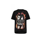 Kiss Grafisk Print T-Skjorte