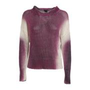 Linskjorte Jacquard Crewneck Sweater