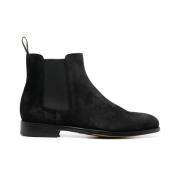 Sort Semsket Chelsea Boot