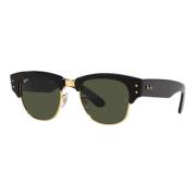 Mega Clubmaster Sunglasses Black/Green