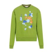 Grønn Bomullssweatshirt Ss24