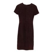 Pre-owned Suede dresses
