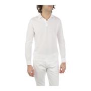 Optisk Hvit Polo Skjorte