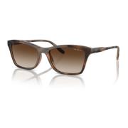 Stilige solbriller i Havana/Brown Shaded