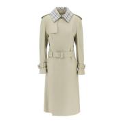 Langt Skinn Trenchcoat