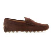 Brune Semskede Loafer Sko