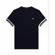 Blå Oppgraderings Herre T-Skjorte med Ikonisk Logo