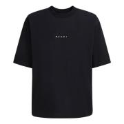 bomull t-skjorte med mini logo