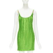 Pre-owned Grønn polyester versace kjole