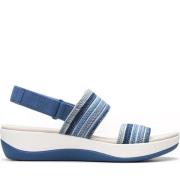 Blå Flate Sandaler for Kvinner