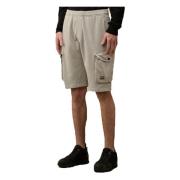 Cargo Bomull Fleece Bermuda Shorts