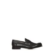 Brune Skinn Loafer Sko