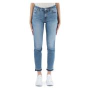 Slim Fit Jeans med Fem Lommer
