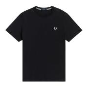 Klassisk Laurel Brodert Crew Neck T-skjorte