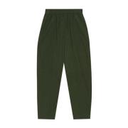 Grønn Elastiske Curve Bukser