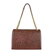 Floral Leather Crossbody Bag